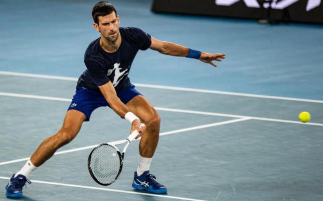 El tenista Novak Djokovic. El tenista Novak Djokovic.