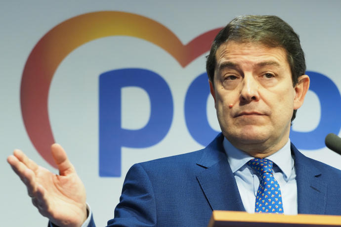 El presidente del PP en funciones de la Junta de Castilla y León, Alfonso Fernández Mañueco.