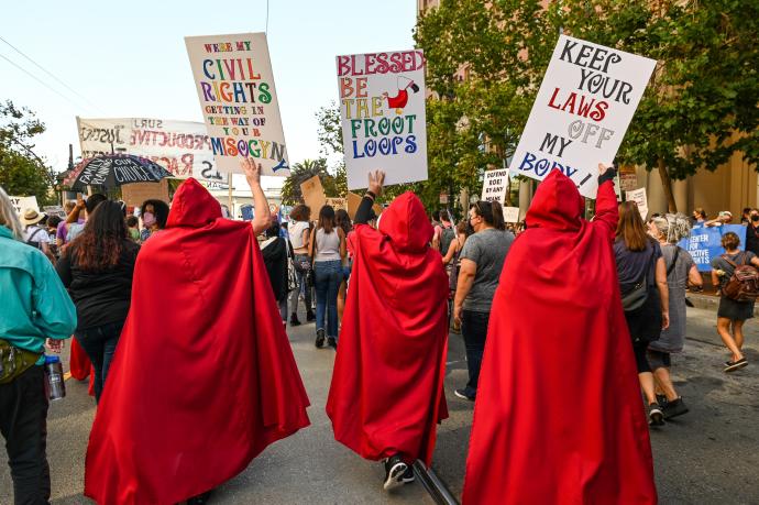 Manifestación a favor del aborto en EEUU.