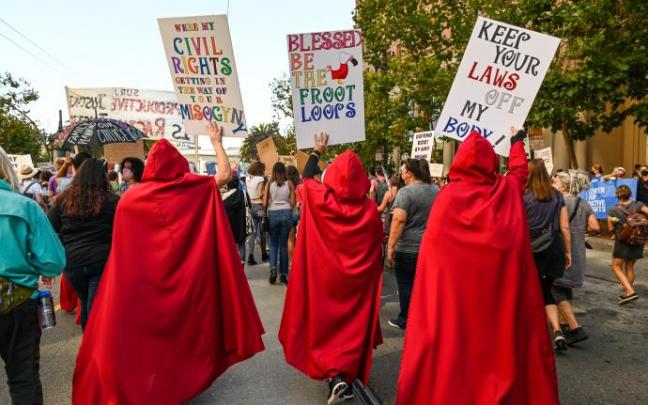 Manifestación a favor del aborto en EEUU.