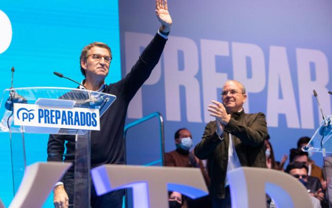 El candidato a la presidencia del PP, Alberto Núñez Feijóo.