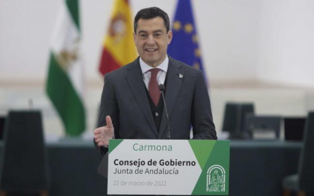 El presidente de la Junta, Juanma Moreno,