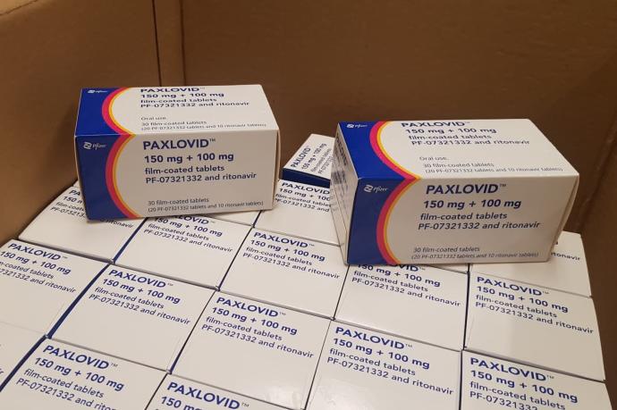 Cajas del antiviral 'Paxlovid' contra la COVID-19.