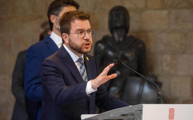 El presidente de la Generalitat, Pere Aragonès.