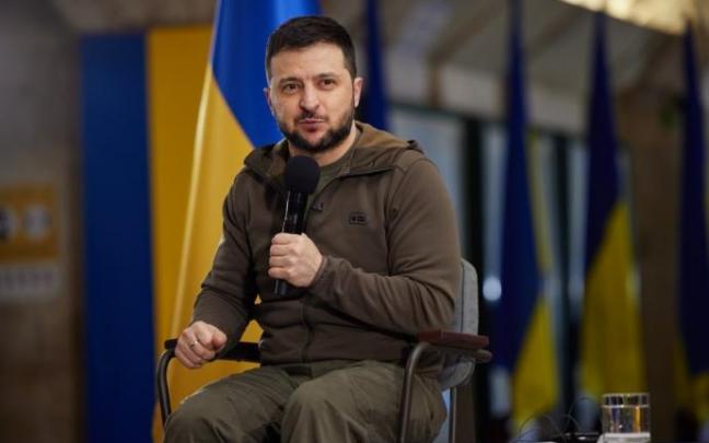 El presidente de Ucrania, Volodimir Zelenski.