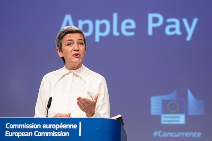 La vicepresidenta de la Comisión Europea y comisaria de Competencia, Margrethe Vestager.