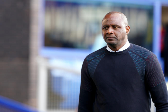 Patrick Vieira, actual entrenador del Crystal Palace.