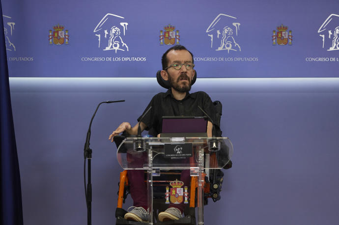 Pablo Echenique, portavoz de Unidas Podemos en el Congreso.