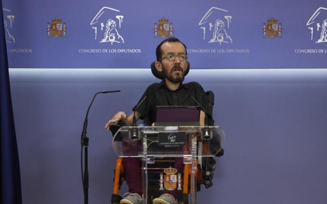 Pablo Echenique, portavoz de Unidas Podemos en el Congreso.