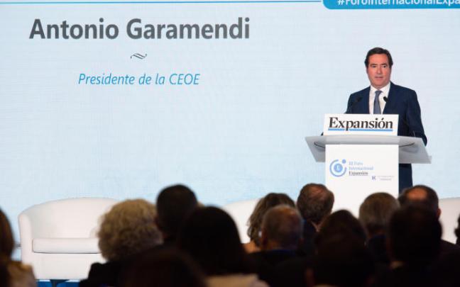 Antonio Garamendi, presidente de la Confederación Española de Organizaciones Empresariales. Antonio Garamendi, presidente de la Confederación Española de Organizaciones Empresariales.