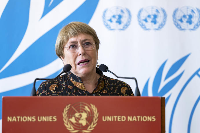 Michelle Bachelet, alta comisionada de Naciones Unidas para los derechos humanos.