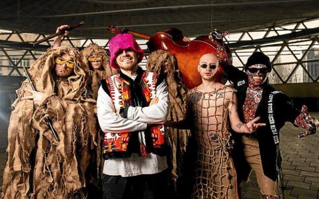 Los representantes ucranianos en Eurovisión, Kalush Orchestra. Foto: Eurovisión