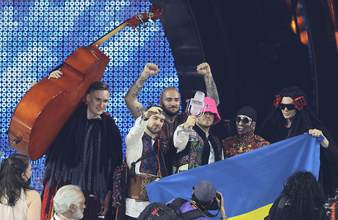 Los ucranianos Kalush Orchestra, ganadores de Eurovisión 2022.