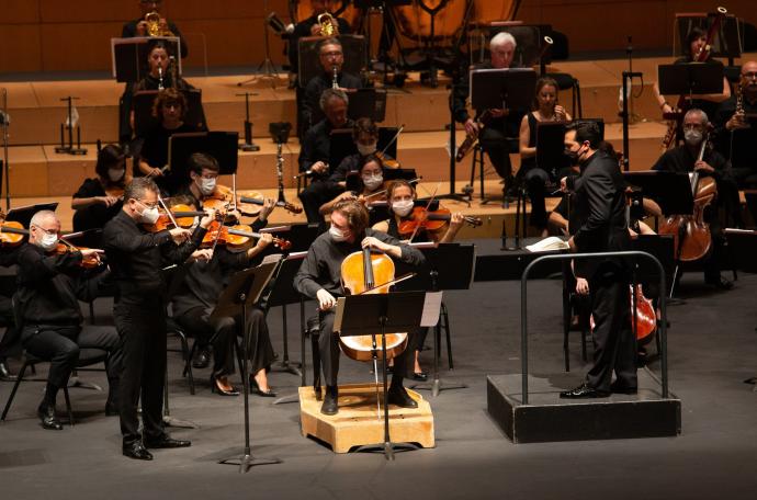 Concierto de la Euskadiko Orkestra en homenaje al compositor alemán Johannes Brahms.