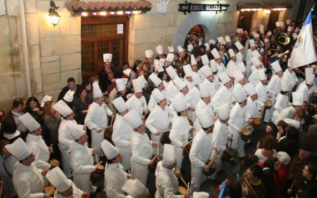 En la imagen, cocineros de Euskal Billera