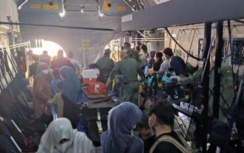 Segundo avión español encargado de evacuar de Afganistán a 110 personas.