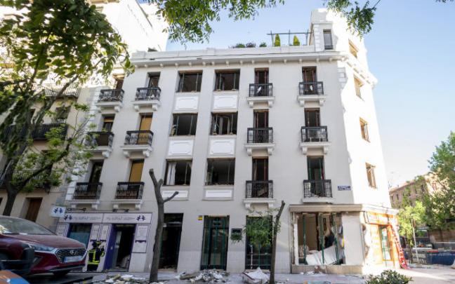 El edificio en el que se registró la explosión de gas. El edificio en el que se registró la explosión de gas.