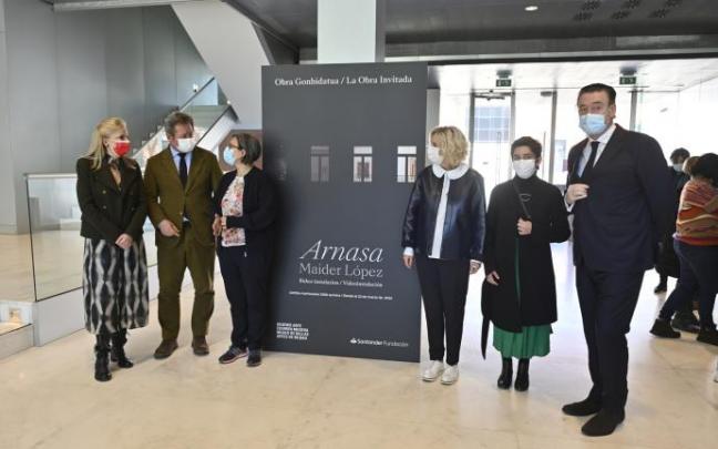 Presentación de la video-instalación "Arnasa", de la artista Maider López