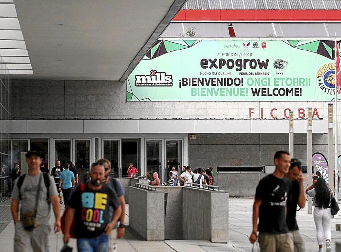 Imagen de archivo de la entrada de Ficoba durante una edición anterior de Expogrow. Foto: Iker Azurmendi