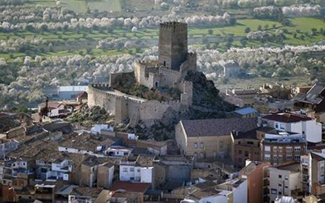 Vista a&eacute;rea de la localidad de Banyeres de Mariola.