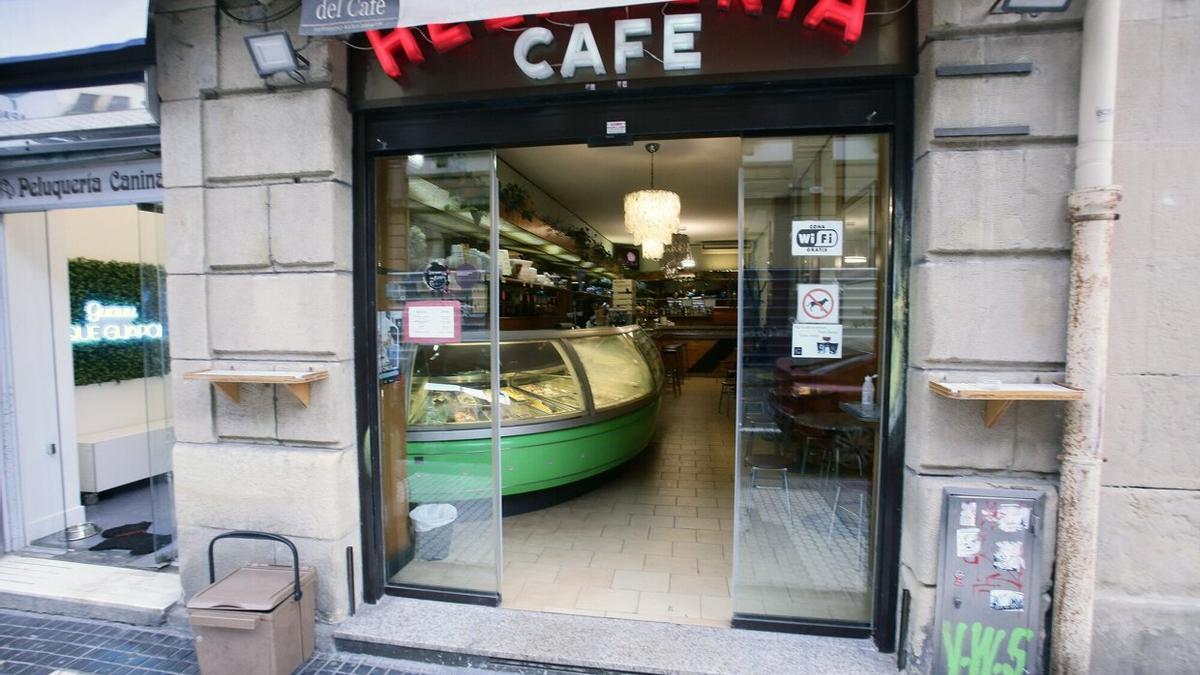 Heladería de Los Italianos de la calle Aldamar de Donostia.
