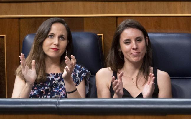 Las ministras de Igualdad y Derechos Sociales, Irene Montero e Ione Belarra. Las ministras de Igualdad y Derechos Sociales, Irene Montero e Ione Belarra.