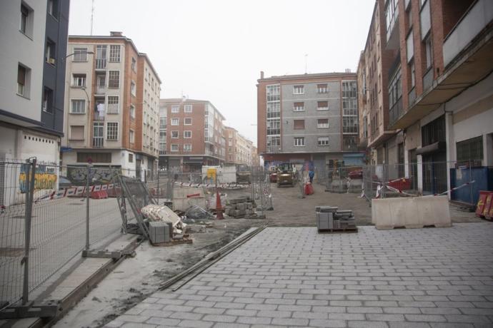 Obras de peatonalización de Médico Tornay.