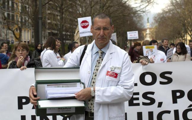 Alberto Pérez, secretario general del Sindicato Médico de Navarra (SMN), en una imagen de archivo.