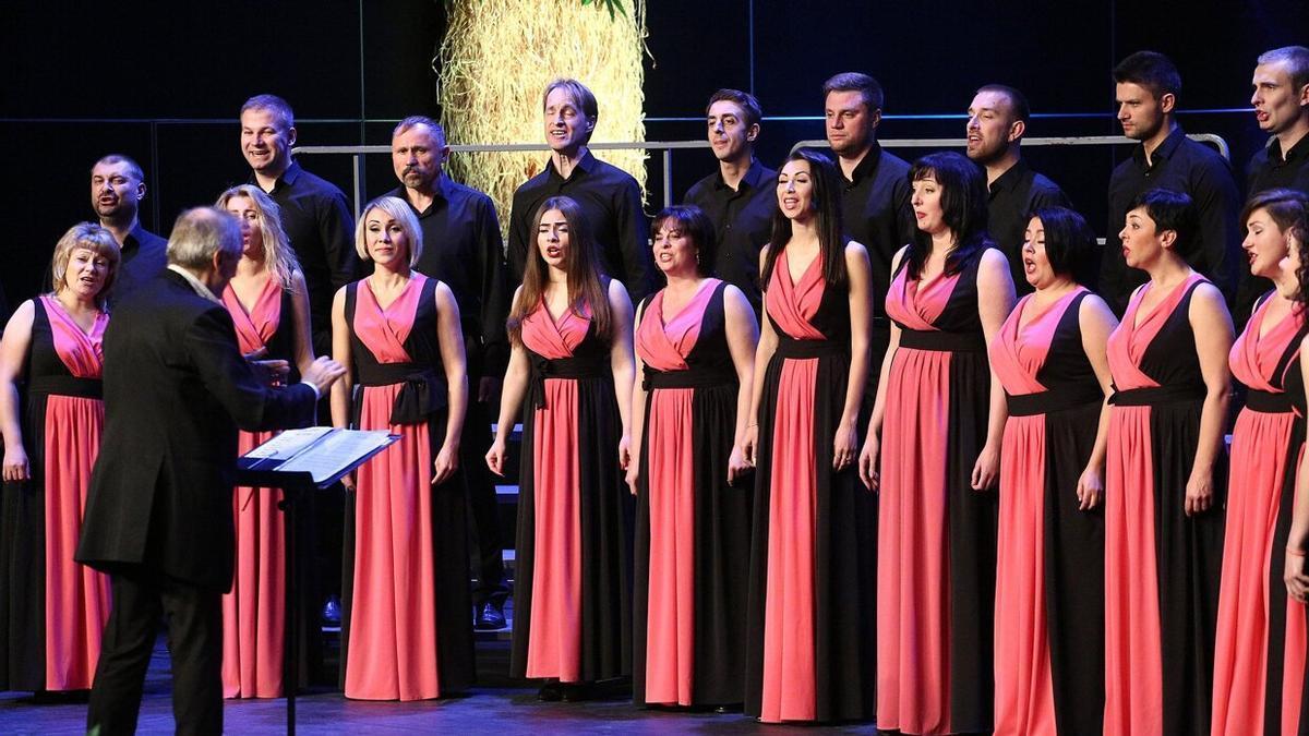 Un coro, participando en el Certamen Coral de Tolosa en años anteriores