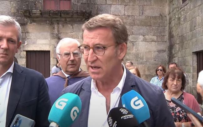 El presidente del PP, Alberto Núñez Feijóo