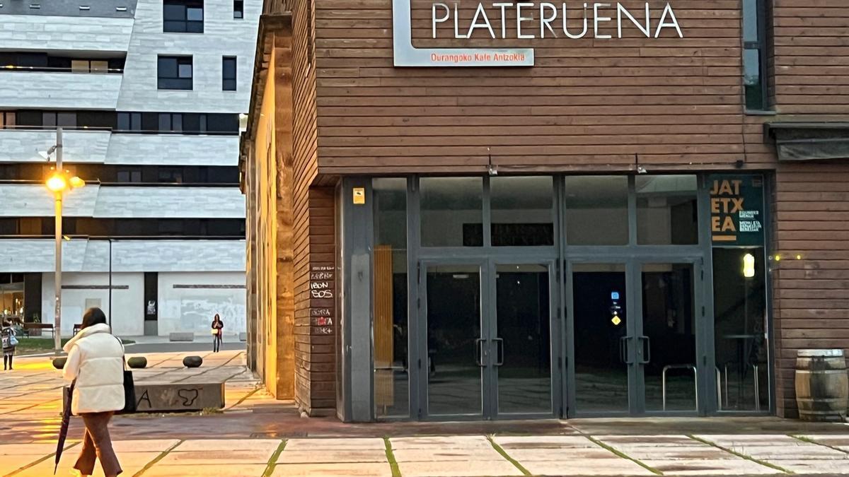 El Plateruena Kafe Antzokia de Durango lleva cerrado desde diciembre de 2020.