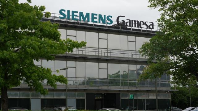 Fachada de Siemens Gamesa. Fachada de Siemens Gamesa.