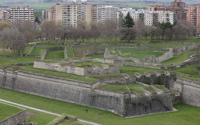 Vista del parque de la Ciudadela. Vista del parque de la Ciudadela.