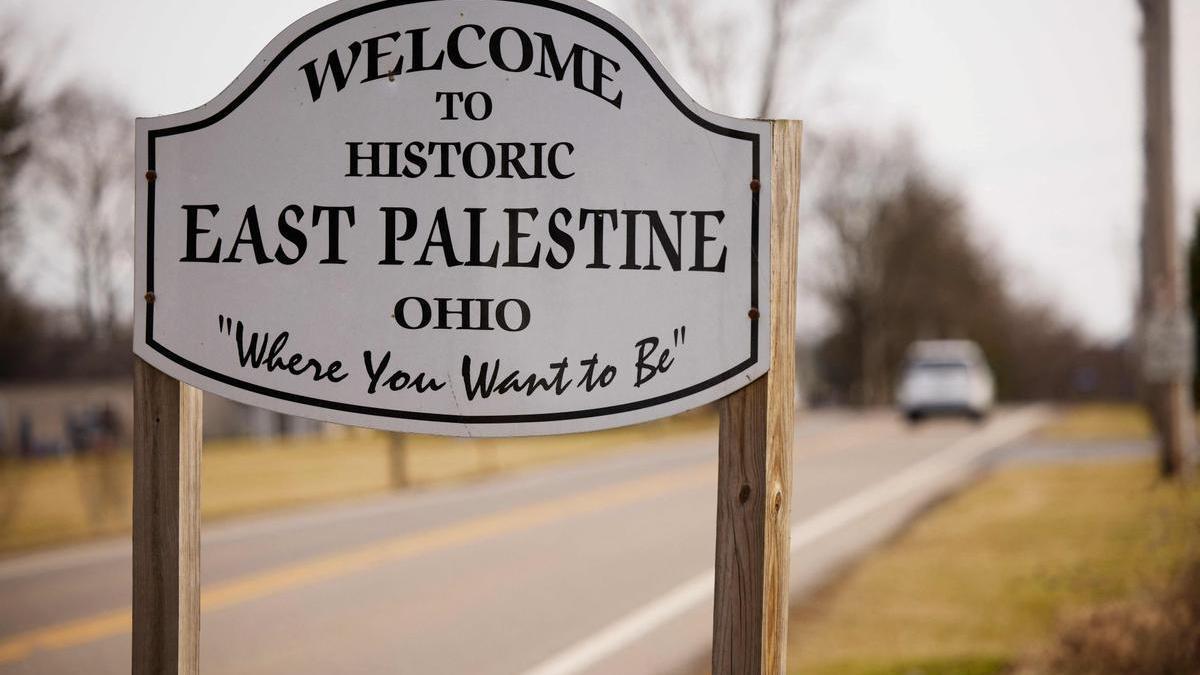 El tren descarriló su paso por East Palestine.