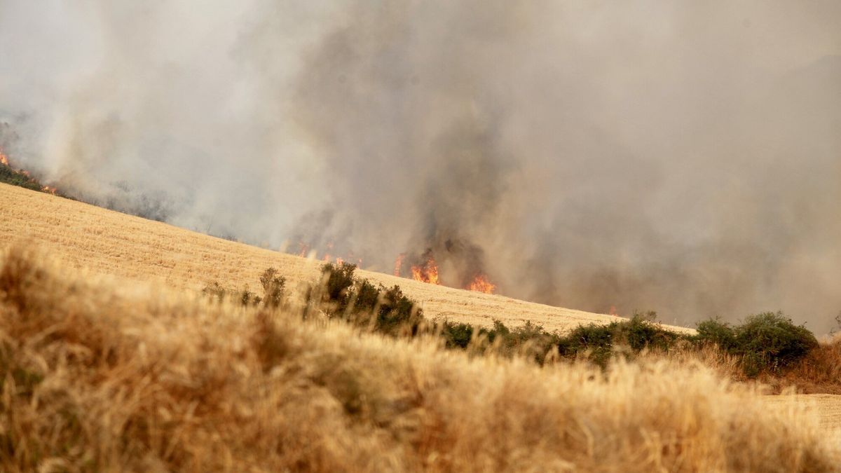 Incendio en Zambrana