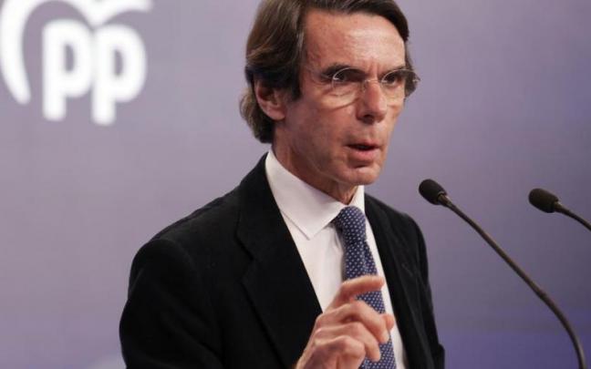 El expresidente José María Aznar, el pasado sábado en Valladolid. El expresidente José María Aznar, el pasado sábado en Valladolid.
