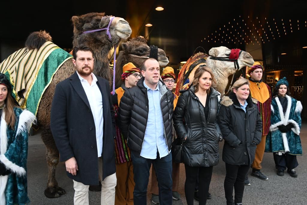 Presentación este miércoles de la Cabalgata de Reyes Magos en Pamplona.