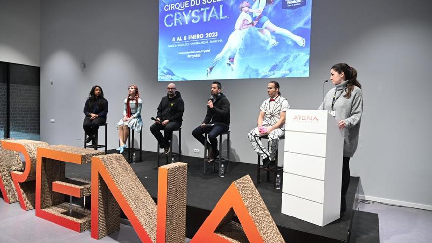 Presentación este martes del espectáculo de Cirque du Soleil en Pamplona.