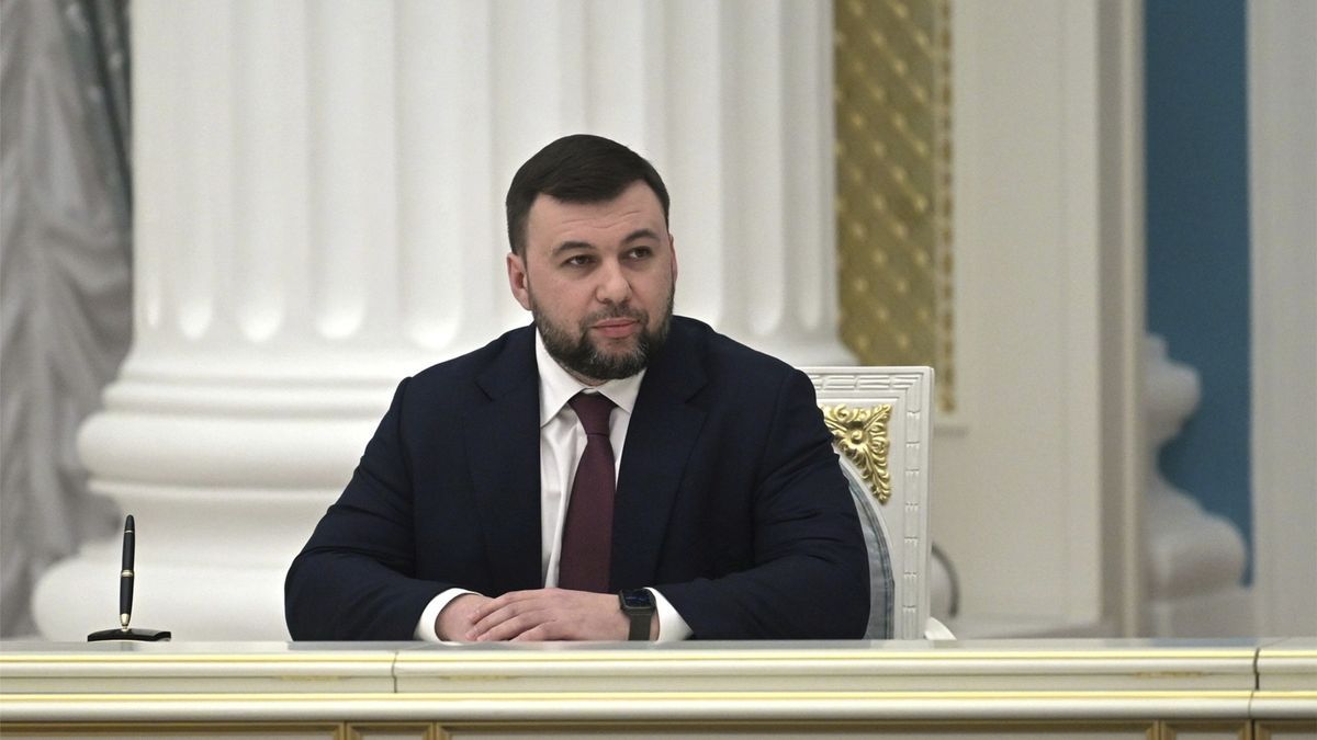 El gobernador autoproclamada Republica de Donetsk, Denis Pushilin.