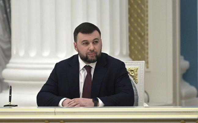 El gobernador autoproclamada Republica de Donetsk, Denis Pushilin. El gobernador autoproclamada Republica de Donetsk, Denis Pushilin.