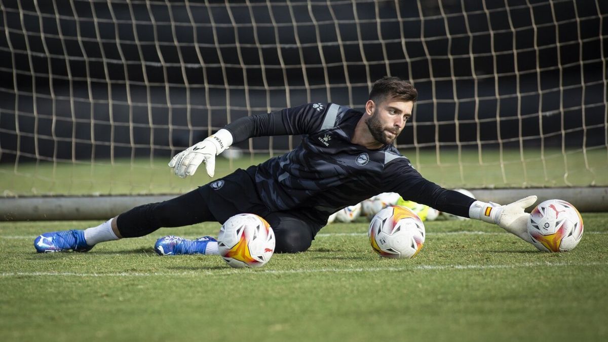 Sivera durante un entrenamiento en Ibaia