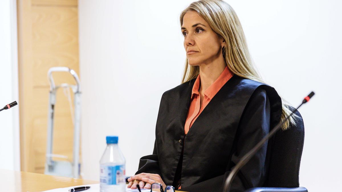 La abogada Sylvia Córdoba Moreno durante el juicio.