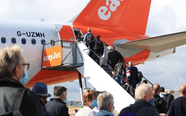 Avión de la compañía easyJet. Avión de la compañía easyJet.