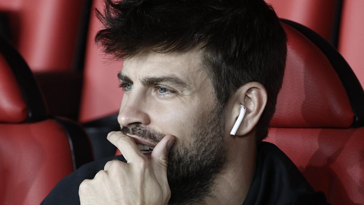 Gerard Piqué, el martes pasado en El Sadar.