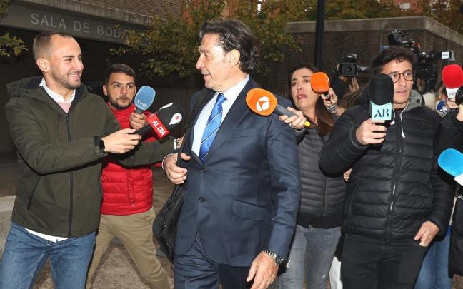 El actor Luis Lorenzo al llegar a los juzgados de Arganda del Rey. El actor Luis Lorenzo al llegar a los juzgados de Arganda del Rey.
