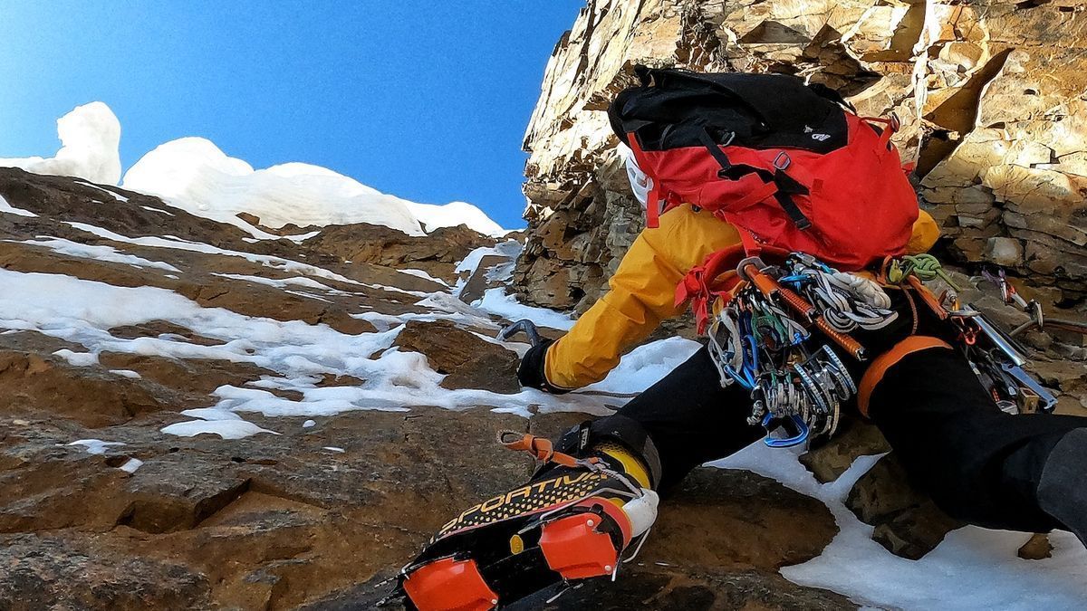 Un momento de la expedición de los hermanos Pou en Los Andes