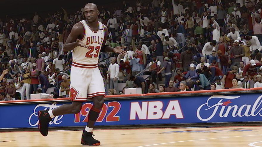 Captura del jugador Michael Jordan en el videojuego 'NBA 2K23'.