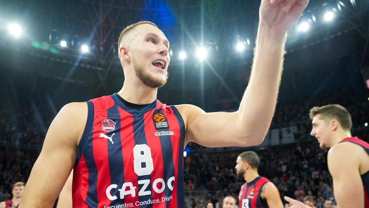 Sedekerskis, durante en partido de esta temporada en el Buesa Arena