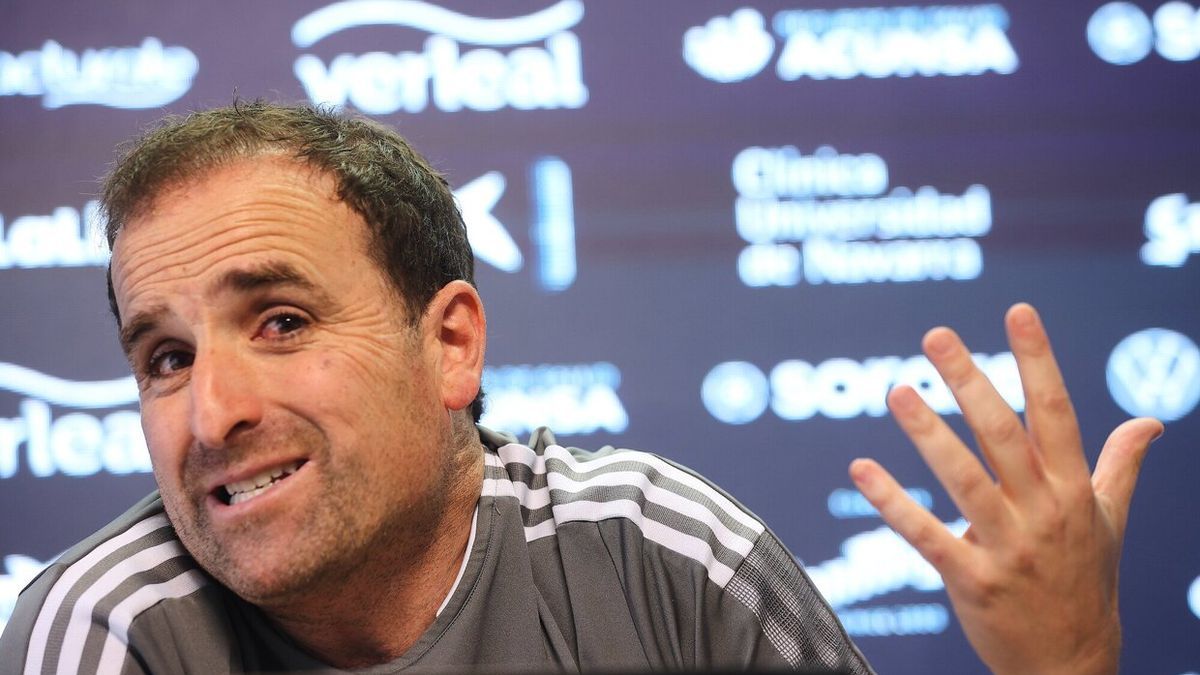 Jagoba Arraste, durante una rueda de prensa