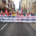 &Uacute;ltima movilizaci&oacute;n organizada por los pensionistas vascos.